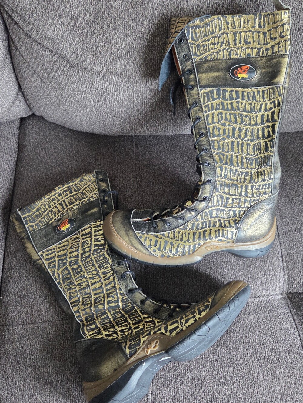 Eject Leather Boota In Size 6.5.